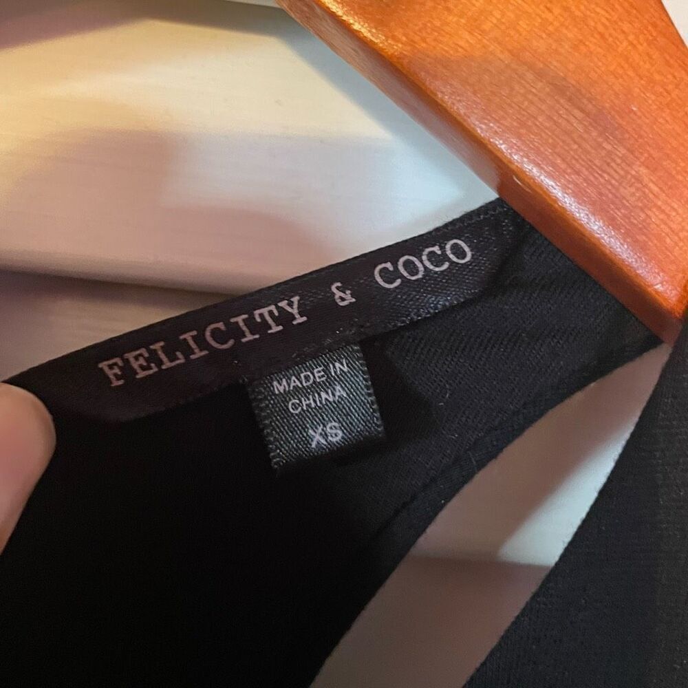 Felicity & Coco | Black Curvy Pencil Dress Xs - image 6